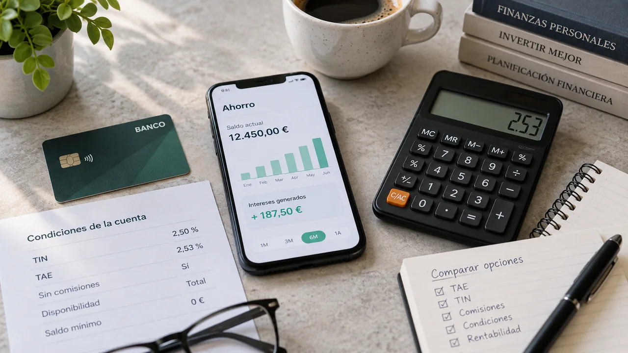 Cuenta remunerada: TAE, TIN y condiciones que debes comparar